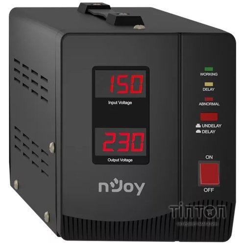 Стабилизатор NJOY Alvis 2000 (AVRL-20002AL-CS01B) AVR, 2 розетки