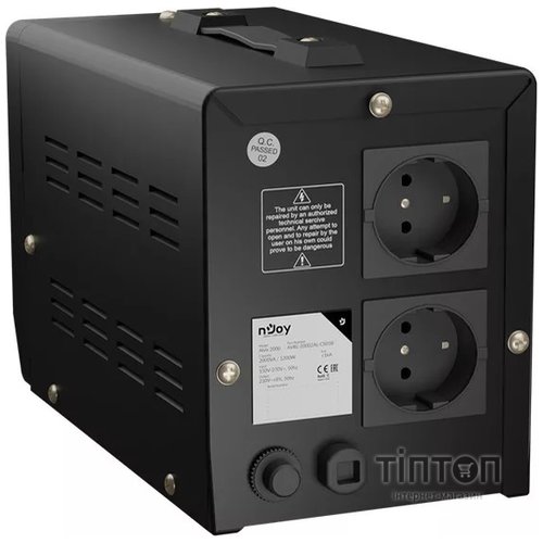 Стабилизатор NJOY Alvis 2000 (AVRL-20002AL-CS01B) AVR, 2 розетки