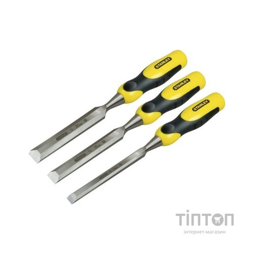 Стамеска Stanley DYNAGRIP, 3шт 10-15-20мм, кейс (2-16-887)