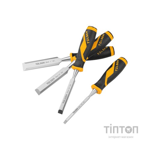 Стамеска Tolsen комплект "ПРОФІ" 4 шт 6-13-19-25 мм (25384)