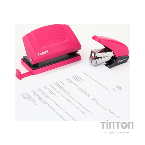 Степлер Axent Shell №24/6 20 л Рожевий (4841-10-A)