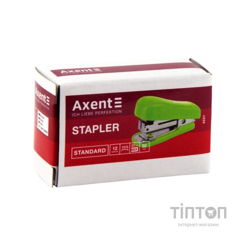 Степлер Axent Standard No. 10/5, 12 sheets, Red (4221-06-A)