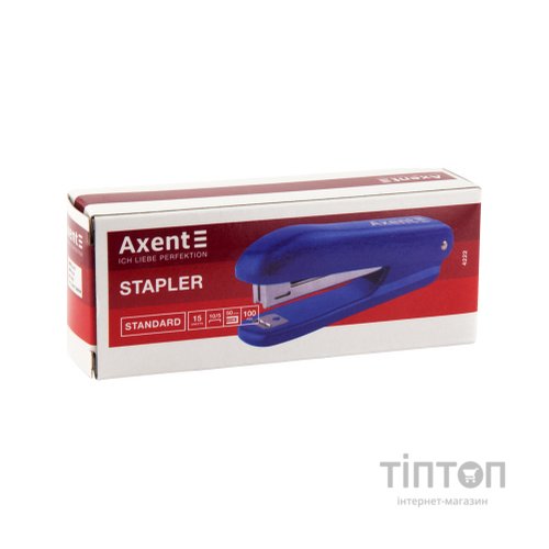 Степлер Axent Standard No. 10/5, 15 sheets, Red (4222-06-A)