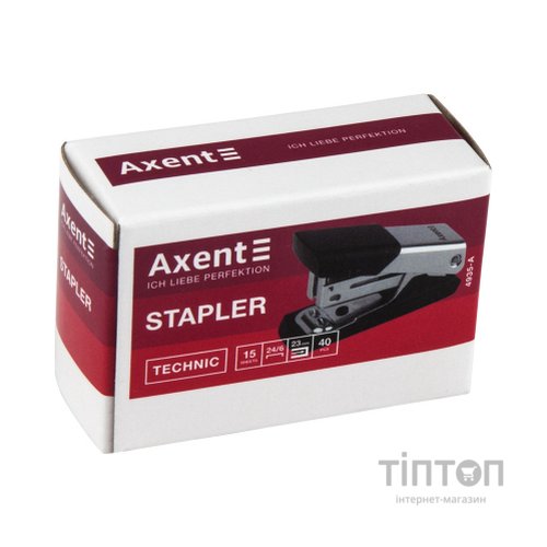 Степлер Axent Technic №24/6 15 аркушів Хром (4935-A)