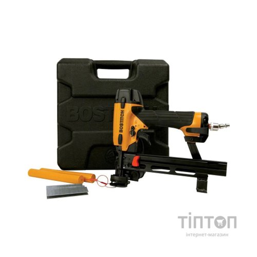 Степлер будівельний Bostitch пневматичний, тип кріплення SL, довжина 19-38 мм та шайби SB-CAPS (SL1838BC-E)