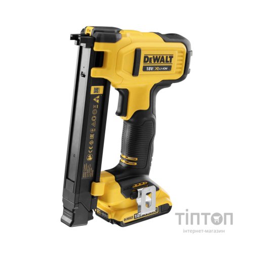 Степлер будівельний DeWALT 18В XR, довжина/ширина скоби 25/19.7 мм, 2xAh, кейс TSTAK (DCN701D2)