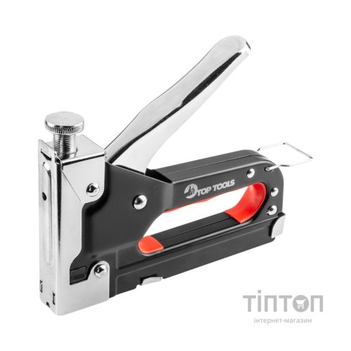 Степлер будівельний Top Tools + антистеплер 6-14 мм, тип скоб J/53 (41E915)
