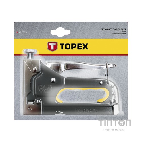 Степлер будівельний Topex 6-14 мм, скобы J (41E905)