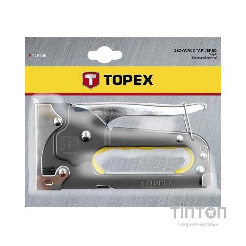 Степлер будівельний Topex 6-8 мм, скобы J (41E903)