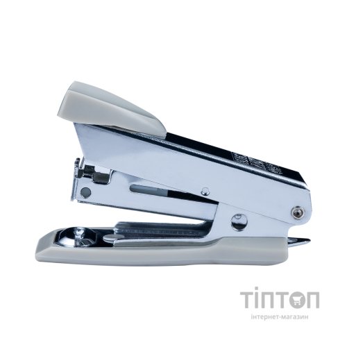 Степлер Buromax МІНІ №10,12 аркушів 61x34x25мм, сірий (BM.4151-09)