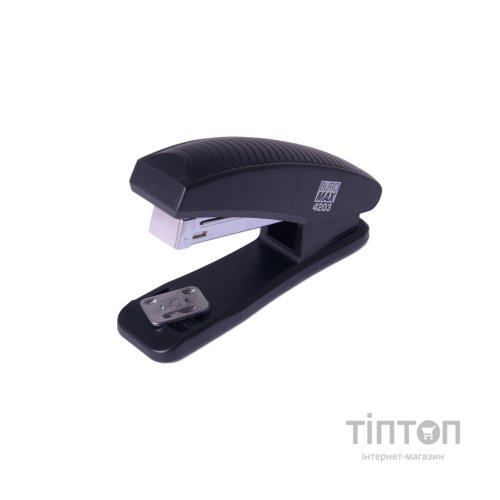 Степлер Buromax пластиковий, 20 арк., скоби №24; 26, 126х32х55 мм, сірий (BM.4203-09)