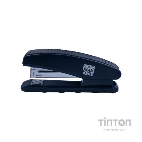 Степлер Buromax пластиковий, 20 арк., скоби №24; 26, 126х32х55 мм, синій (BM.4203-02)