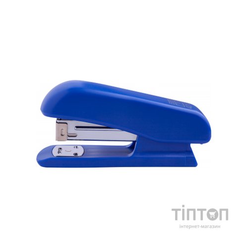 Степлер Buromax пластиковий, 20 арк., скоби №24; 26, 126х32х55 мм, синій (BM.4212-02)