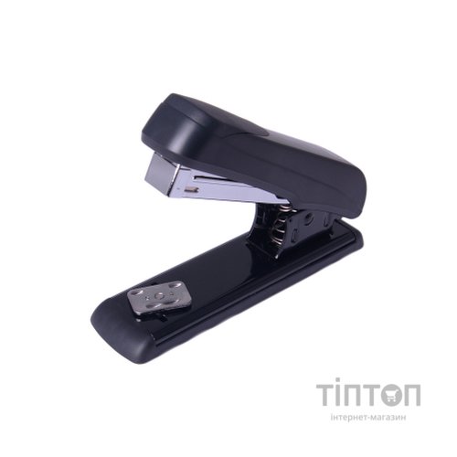 Степлер Buromax пластиковий, 20 арк., скоби №24; 26, 136х36, 5х53 мм, чорний (BM.4227-01)