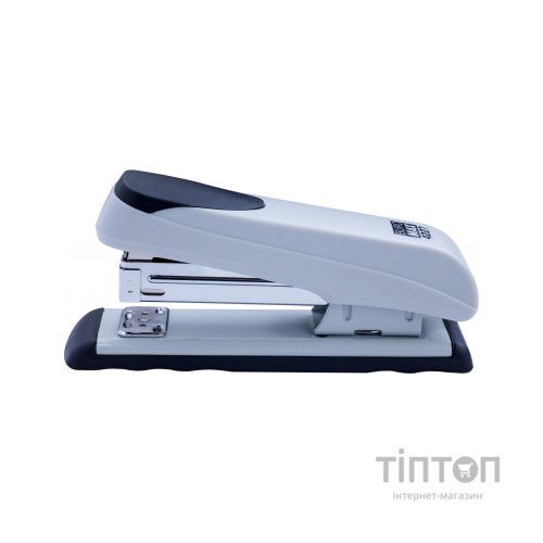 Степлер Buromax пластиковий, 20 арк., скоби №24; 26, 136х36, 5х53 мм, сірий (BM.4227-09)