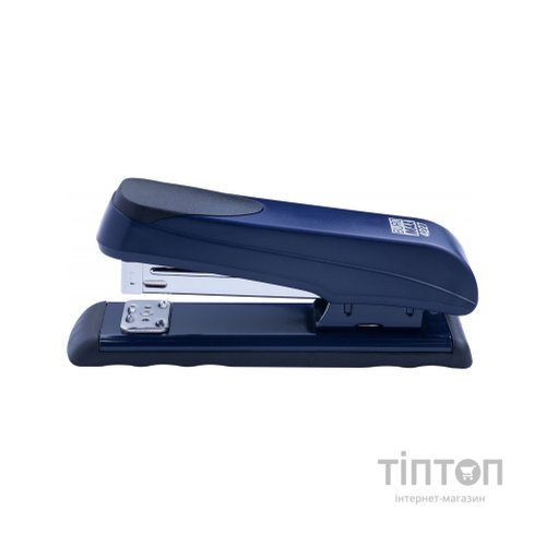 Степлер Buromax пластиковий, 20 арк., скоби №24; 26, 136х36, 5х53 мм, синій (BM.4227-02)