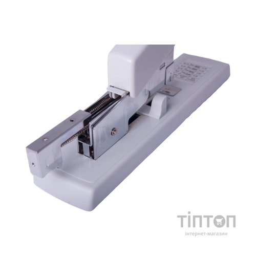 Степлер Buromax посиленої потужності 100 аркушів (скоби №23), 280х64х160 мм, сірий (BM.4286-09)