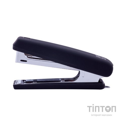 Степлер Buromax RUBBER TOUCH №10,12 аркушів 107х25х54 мм, чорний (BM.4128-01)