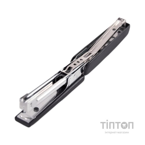 Степлер Buromax RUBBER TOUCH №10,12 аркушів 107х25х54 мм, чорний (BM.4128-01)