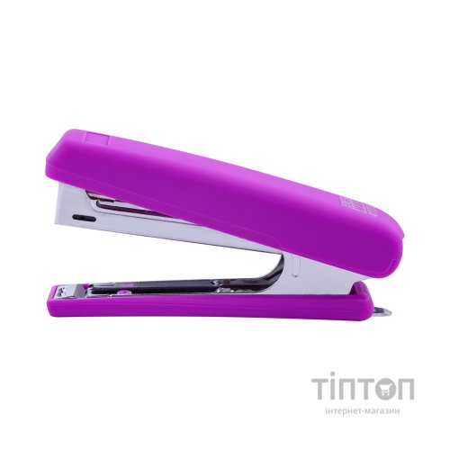 Степлер Buromax RUBBER TOUCH №10,12 аркушів 107х25х54 мм, фіолетовий (BM.4128-07)