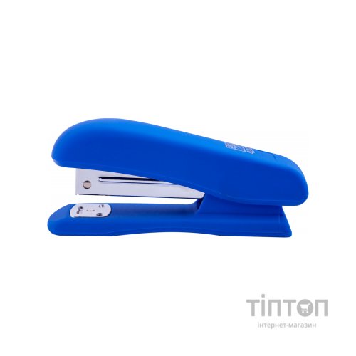 Степлер Buromax RUBBER TOUCH, 20 арк., скоби №24; 26, 127х54х33 мм, синій (BM.4202-02)