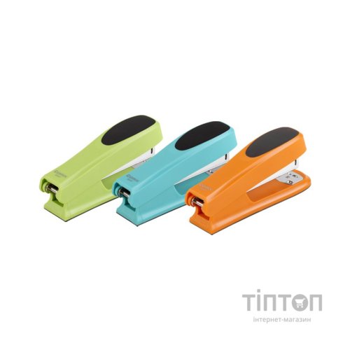 Степлер Comix пластиковий, 20 аркушів, скоби №24, 26, асорті (STAP-COM-B3027)