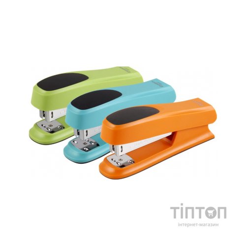 Степлер Comix пластиковий, 20 аркушів, скоби №24, 26, асорті (STAP-COM-B3027)