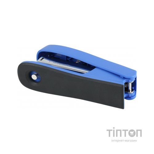 Степлер Comix пластиковий, 20 аркушів, скоби №24, 26, синій (STAP-COM-B2982-BL)