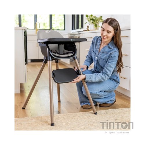 Стілець для годування Graco 3 в 1 Presti, сірий (3AJ999STGEU)