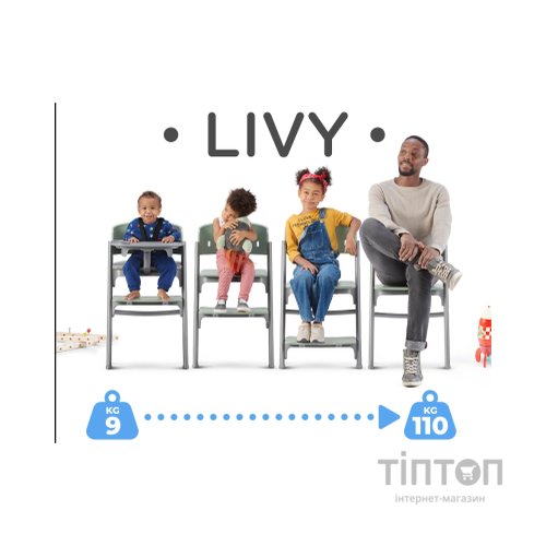 Стілець для годування Kinderkraft Livy Olive Green (5902533919628)