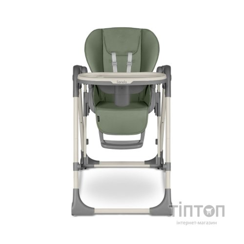 Стілець для годування Lionelo 2 в 1 Laurice Green Olive з функцією гойдалки (LO-LAURICE GREEN OLIVE)