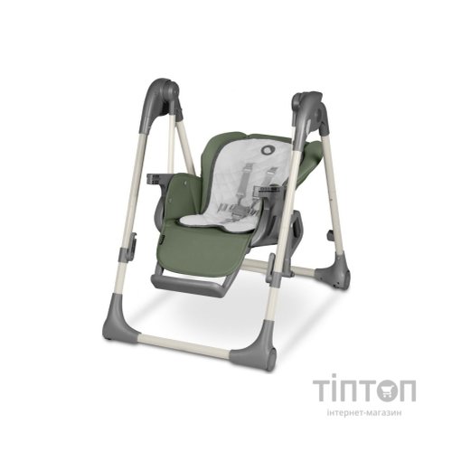 Стілець для годування Lionelo 2 в 1 Laurice Green Olive з функцією гойдалки (LO-LAURICE GREEN OLIVE)