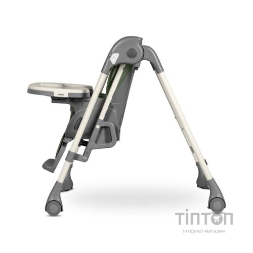 Стілець для годування Lionelo 2 в 1 Laurice Green Olive з функцією гойдалки (LO-LAURICE GREEN OLIVE)