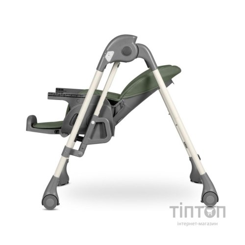 Стілець для годування Lionelo 2 в 1 Laurice Green Olive з функцією гойдалки (LO-LAURICE GREEN OLIVE)