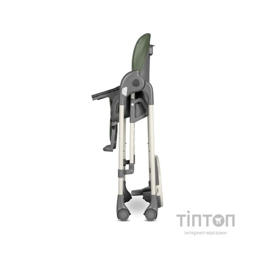 Стілець для годування Lionelo 2 в 1 Laurice Green Olive з функцією гойдалки (LO-LAURICE GREEN OLIVE)