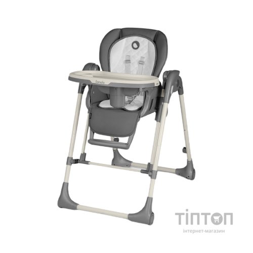 Стілець для годування Lionelo 2 в 1 Laurice Grey Stone з функцією гойдалки (LO-LAURICE GREY STONE)