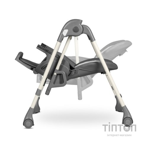 Стілець для годування Lionelo 2 в 1 Laurice Grey Stone з функцією гойдалки (LO-LAURICE GREY STONE)