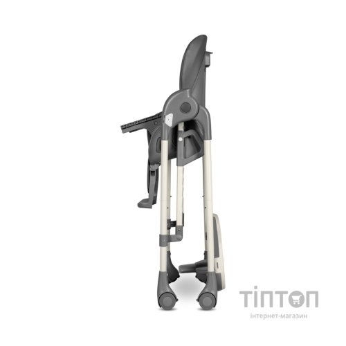 Стілець для годування Lionelo 2 в 1 Laurice Grey Stone з функцією гойдалки (LO-LAURICE GREY STONE)