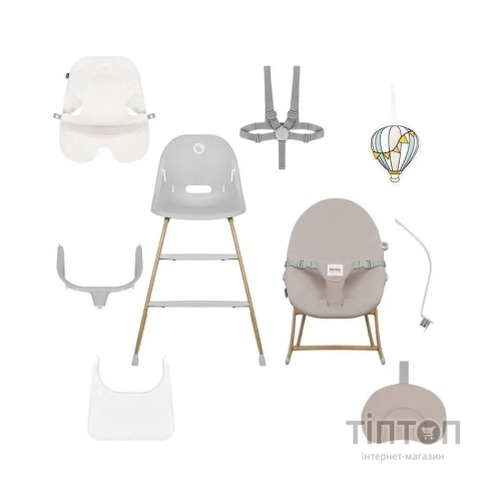 Стілець для годування Lionelo DALIA SET GREY STONE NATURAL (LO-DALIA SET GREY STONE NATURAL)