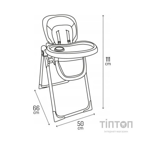 Стілець для годування MoMi GOJO Black (KRKA00029)