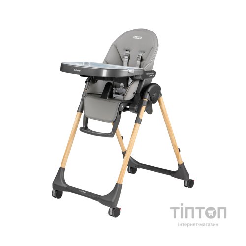 Стілець для годування Peg-Perego Prima Pappa Follow Me Amblance Ice преміум Сірий (IH01000002BL73)
