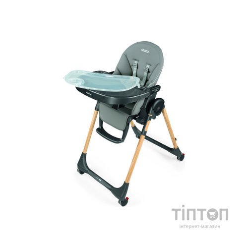 Стілець для годування Peg-Perego Prima Pappa Follow Me Amblance Ice преміум Сірий (IH01000002BL73)