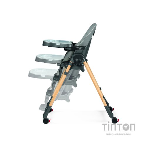 Стілець для годування Peg-Perego Prima Pappa Follow Me Amblance Ice преміум Сірий (IH01000002BL73)
