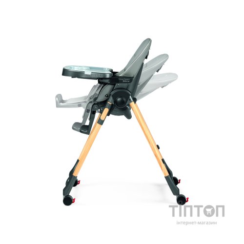 Стілець для годування Peg-Perego Prima Pappa Follow Me Amblance Ice преміум Сірий (IH01000002BL73)
