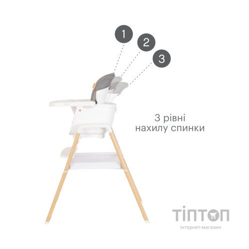 Стілець для годування Tutti Bambini 7 в 1 Nova білий (611010/3511)