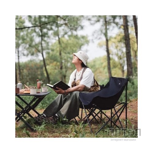 Стілець складаний Naturehike Stellaluna T01 CNH23JU13002, L, чорний (6975641889038)