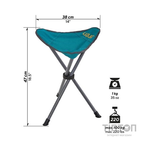 Стілець складаний Uquip Darcy Caribbean Blue (244019)