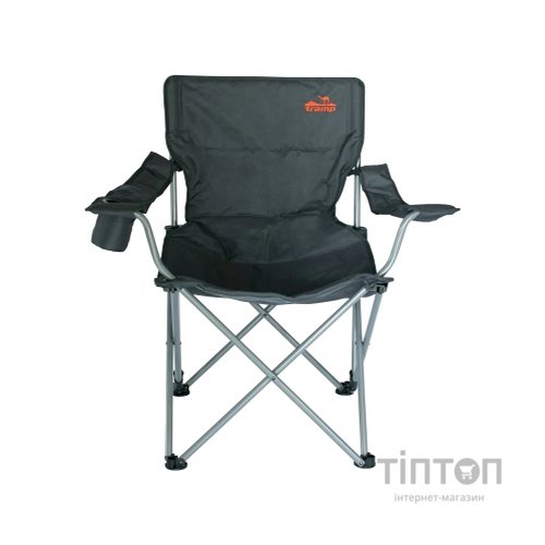 Стілець Tramp TRF-012 складаний, поліестер, 90 кг, 4 кг, чорний