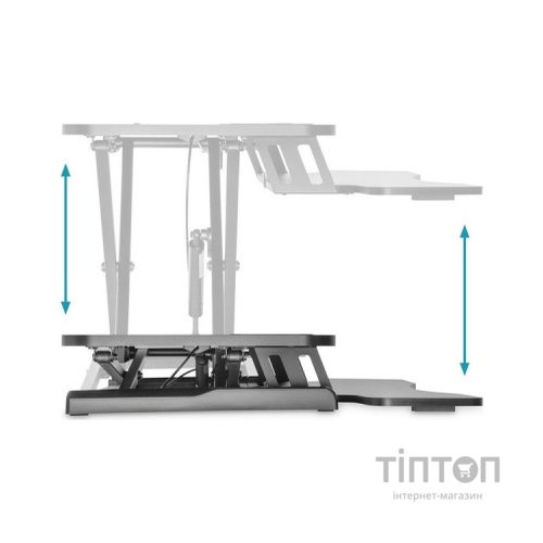 Столик для ноутбука Digitus Ergonomic Workspace Riser, 11-46cm, black (DA-90380-1)
