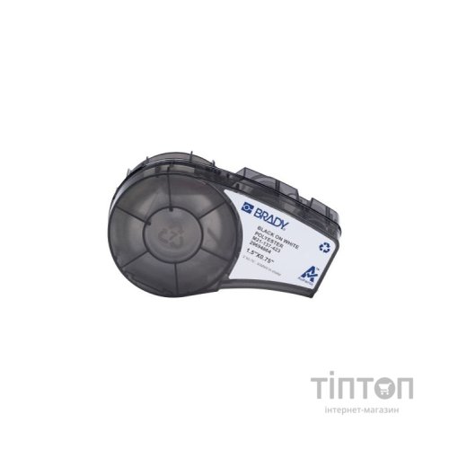 Стрічка для принтера етикеток Brady M21-137-423, 50.8мм х 19.05мм, 73ет, black on white, глянцевий поліестер (152099)